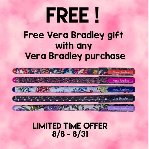 ! FREE ! Vera Bradley pen with purchase - Picture 1 of 2